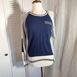 Cutter & Buck Sweater Size M Modern Navy Grey Cottagecore Custom Sweater